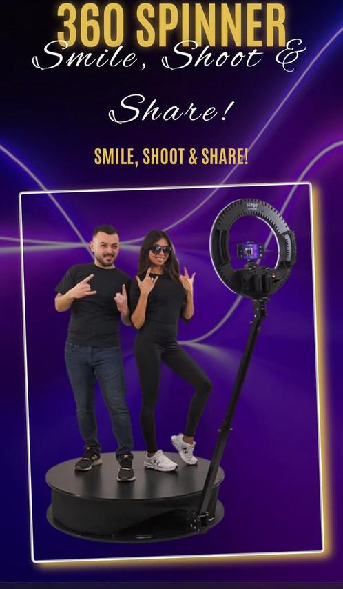 360 Video Booth huren!  Maak jou event onvergetelijk!!, Hobby en Vrije tijd, Feestartikelen | Verhuur, Nieuw, Overige, Ophalen