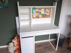 Ikea bureau met opzetstuk Micke en prikbord, Ophalen, Gebruikt