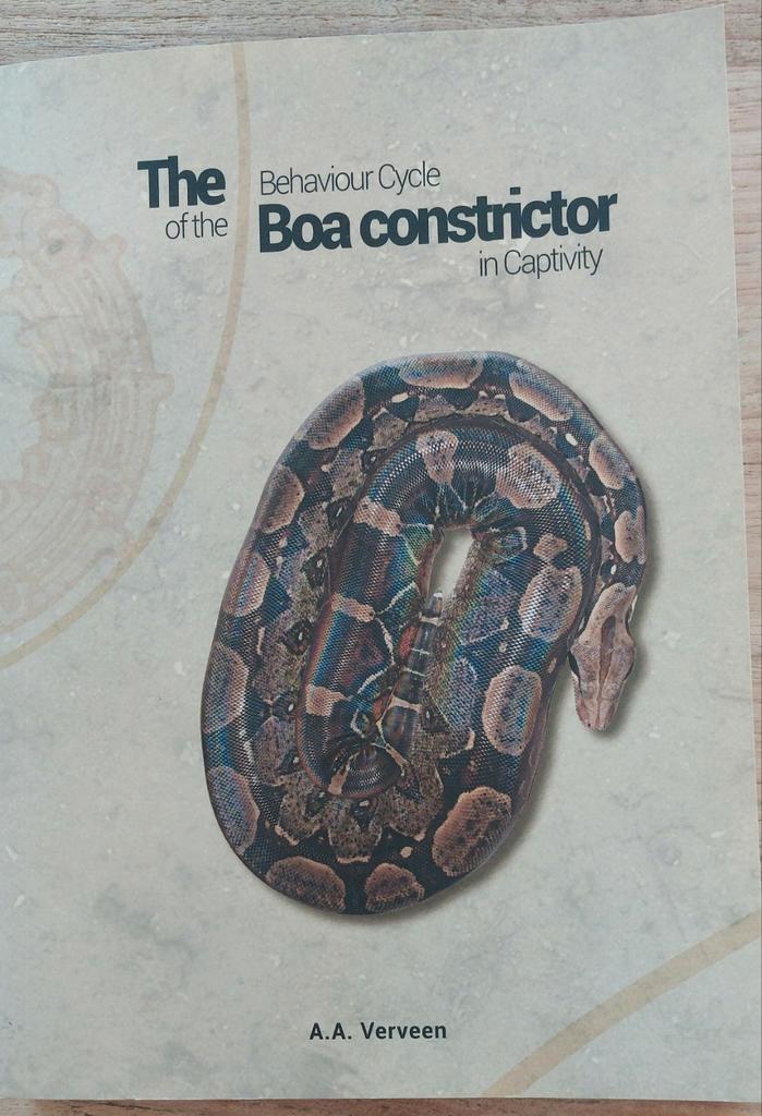 De gedrag cyclus van de BOA CONSTRICTOR in gevangenschap, Boeken, Dieren en Huisdieren, Nieuw, Reptielen of Amfibieën, Ophalen of Verzenden
