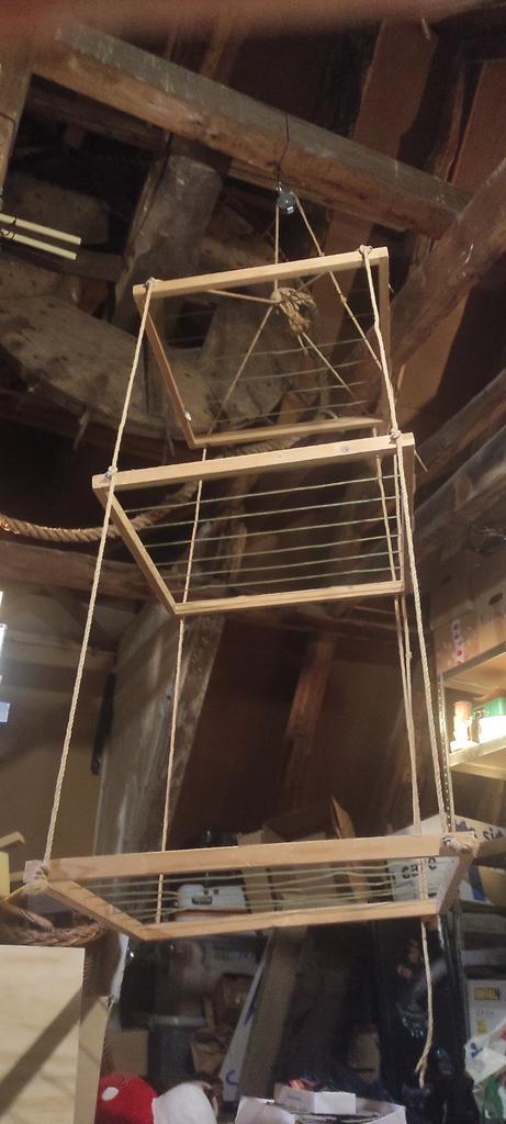 Oud Houten Wasrek, Huis en Inrichting, Woonaccessoires | Overige, Gebruikt, Ophalen of Verzenden