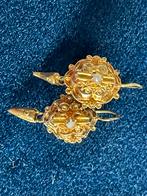 Antieke 18 karaat gouden oorbellen., Ophalen of Verzenden, Goud