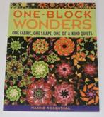One-Block Wonders One Fabric, One Shape,One-of-a-kind Quilt, Ophalen of Verzenden, Zo goed als nieuw, Borduren en Naaien, Maxine Rosenthal