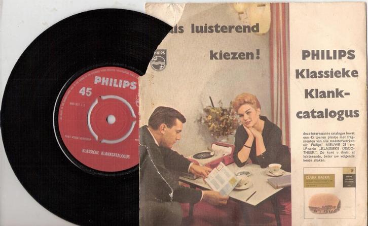 Klassieke Klankcatalogus Philips (1960) EP VERZENDEN/OPHALEN, Audio, Tv en Foto, Platenspelers, Gebruikt, Overige merken, Ophalen