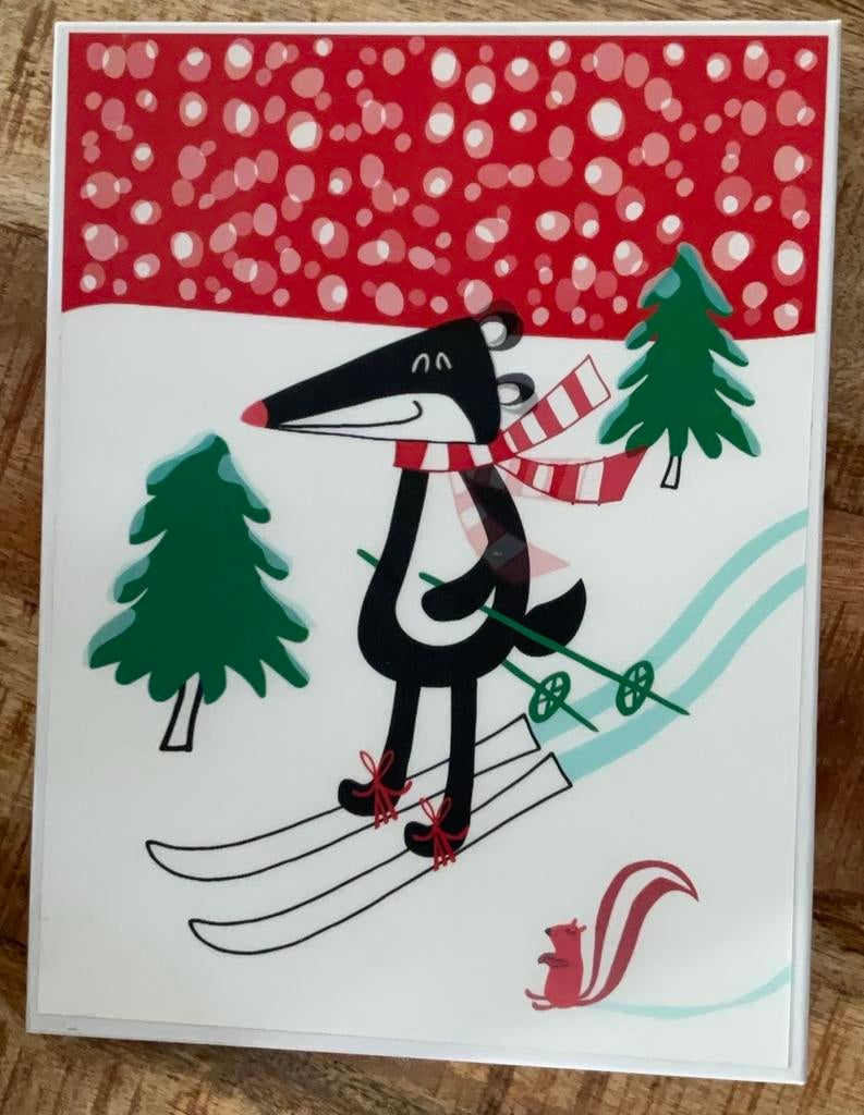 Leuke legpuzzel - skiende muis - Compleet, Hobby en Vrije tijd, Denksport en Puzzels, Ophalen of Verzenden, Minder dan 500 stukjes