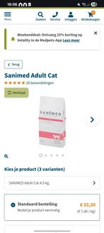 Sanimed adult cat voer, Ophalen