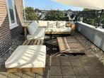 Tuin loungebank + hocker NOUS Belmonte, Tuin en Terras, Tuinbanken, Ophalen, Gebruikt, Hout