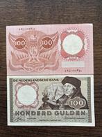2x briefje 100 Gulden 1953 - Perfecte Staat!, Ophalen of Verzenden, 100 gulden