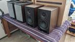 Elac UBR62 coax 3-weg monitor (2 paar) en Elac UCR52 center, Zo goed als nieuw, 120 watt of meer, Front, Rear of Stereo speakers