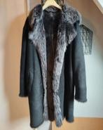 Prachtige exclusieve leren heren lammy coat Q1-D0 met bont, Ophalen of Verzenden, Zo goed als nieuw, Maat 56/58 (XL), Bruin