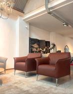 SALE Leolux Mayon fauteuils Raffino leer nieuw €7660