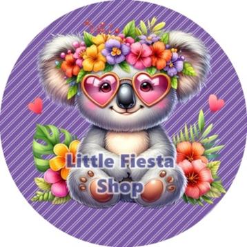 LF6377 icing frosting koala 19cm eetbare taart print plaat beschikbaar voor biedingen
