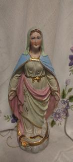 425 Prachtig oud beeld van de Slangen Madonna - porselein, Ophalen of Verzenden, Zo goed als nieuw, Beeld(je), Christendom | Katholiek