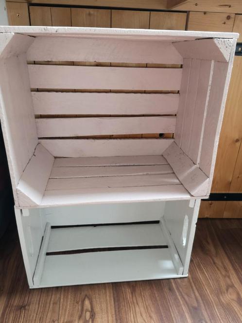 Fruit kistjes geverfd, Huis en Inrichting, Woonaccessoires | Kisten, Gebruikt, Minder dan 50 cm, 50 tot 75 cm, Minder dan 50 cm