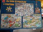 Jan van Haasteren 3x1000 Puzzel, Ophalen of Verzenden