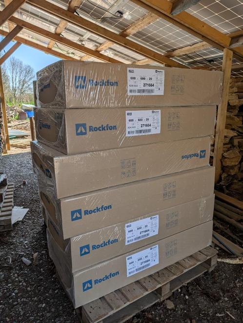 Rockfon Krios 600x600 systeemplafond platen 146m2, Doe-het-zelf en Verbouw, Platen en Panelen, Nieuw, Overige materialen, Minder dan 20 mm