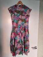 Vintage zomerjurk bloemen M, Maat 38/40 (M), Overige kleuren, Ophalen of Verzenden, Gedragen