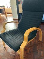 Mooie relax stoel voor studentenkamer, Huis en Inrichting, Stoelen, Ophalen, Hout, Zwart, Zo goed als nieuw