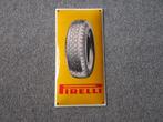 PIRELLI EMAILLE RECLAMEBORD, Ophalen, Zo goed als nieuw, Reclamebord