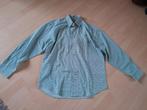 GROEN GERUIT OVERHEMD MET LANGE MOUW MAAT 40, Kleding | Heren, Overhemden, Ophalen of Verzenden, Zo goed als nieuw, Blauw, Halswijdte 39/40 (M)