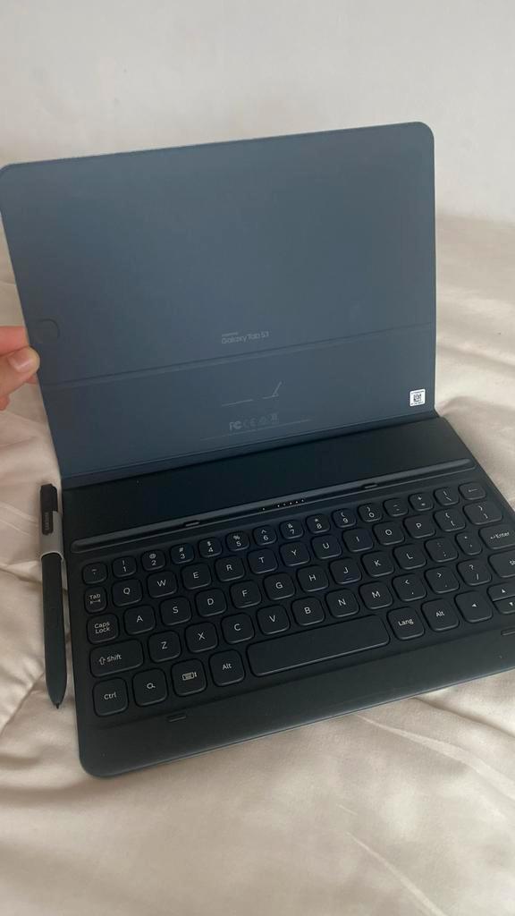 Samsung Galaxy Tab S3 met S Pen, Computers en Software, Tablet-hoezen, Zo goed als nieuw, Bescherming voor- en achterkant, 9 inch