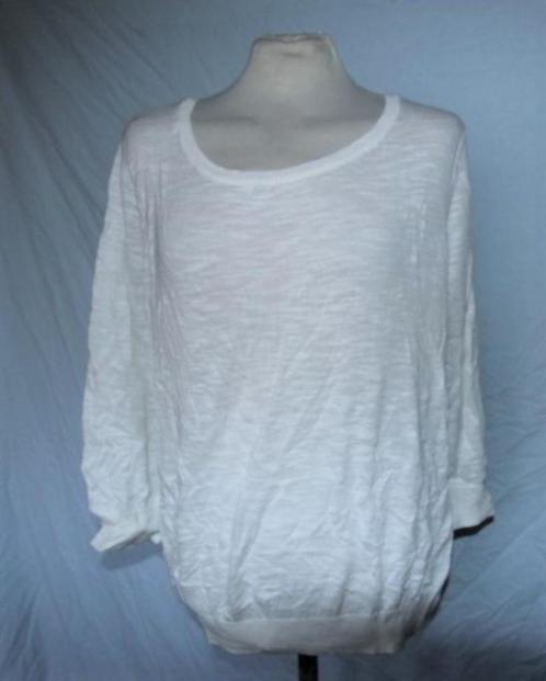 Leuk wit damesshirt.Mt L.Merk H&M, Kleding | Dames, T-shirts, Zo goed als nieuw, Maat 42/44 (L), Wit, Korte mouw, Ophalen of Verzenden