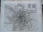 Tholen. 'Tolen' Blaeu kaart plattegrond. Ca. 1649, Antiek en Kunst, Kunst | Etsen en Gravures, Ophalen of Verzenden