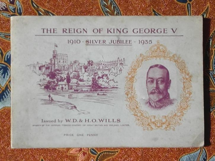 Oud Engels album met sigarettenplaatjes van King George V., Antiek en Kunst, Antiek | Woonaccessoires, Ophalen of Verzenden