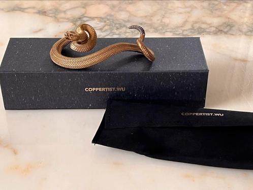Coppertist ratelslang snake penhouder vulpenhouder hangmade, Verzamelen, Pennenverzamelingen, Nieuw, Vulpen, Overige merken, Met doosje