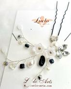 Winter Bride Haarpin #10 - One of a Kind, Kleding | Dames, Trouwkleding en Trouwaccessoires, Luclo Arts, Zwart, Nieuw, Ophalen of Verzenden