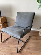 Antraciete Denim achtige Fauteuil Loods5, Ophalen, 75 tot 100 cm, Zo goed als nieuw, Stof