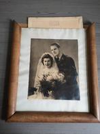 WW2 Duitse gefreiter Luftwaffe trouwfoto., Verzamelen, Ophalen of Verzenden, Duitsland