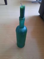 fraai bewerkte groene fles Italy, Ophalen of Verzenden