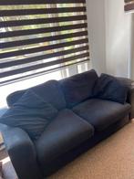 Driepersoonsbank en Tweepersoonbank- Stoffen Bekleding, Ophalen, Gebruikt, Driepersoons, 75 tot 100 cm