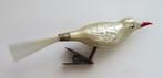 Oude Kerstbal: Vogeltje 03 ( lichtgeel, rode snavel ), Ophalen of Verzenden