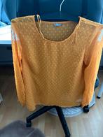 Gele blouse met stippen, maat S, Ophalen of Verzenden, Zo goed als nieuw, Maat 36 (S), Geel