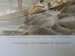 1865 Lith FACS Thomas Bains Great Western Falls serie van 4!, Ophalen of Verzenden