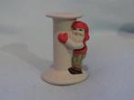 Vintage Zweedse keramieken kerstkandelaar tomte met wanten, Diversen, Kerst, Ophalen of Verzenden, Zo goed als nieuw