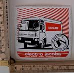 Vintage sticker Electro Jacobs busje autosticker, Verzamelen, Ophalen of Verzenden, Zo goed als nieuw, Overige typen