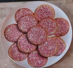 Serveerschaal "Beschuit met muisjes". Roze, Ophalen of Verzenden, Zo goed als nieuw, Versiering, Geboorte of Huwelijk