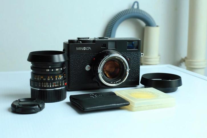 Minolta CLE kit, Audio, Tv en Foto, Fotocamera's Analoog, Zo goed als nieuw, Spiegelreflex, Minolta, Ophalen of Verzenden
