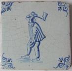 Antieke tegel met een Timmerman, Antiek en Kunst, Verzenden