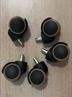 Bureaustoelwielen (5x), Ophalen of Verzenden, Nieuw