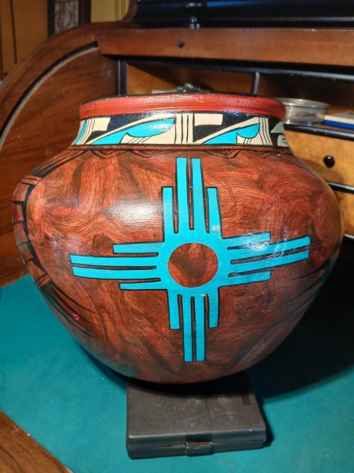 Navajo indiaanse aardewerkpot, Antiek en Kunst, Antiek | Keramiek en Aardewerk, Ophalen of Verzenden
