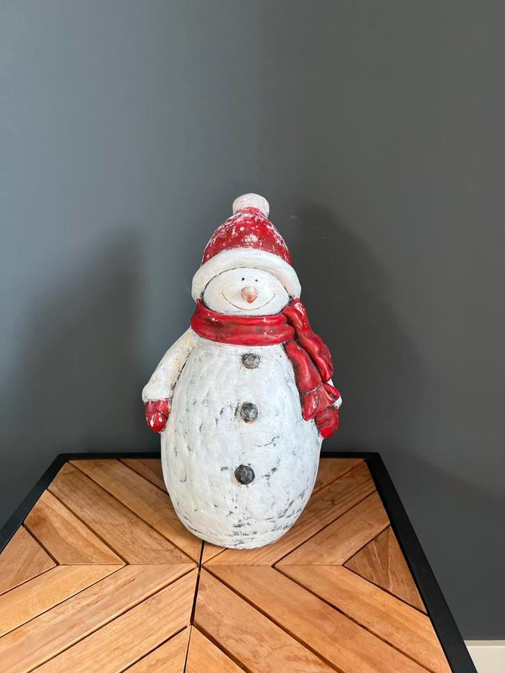 Leuke decoratieve sneeuwpoppen, pinguins en een kerstgnome, Diversen, Kerst, Zo goed als nieuw, Ophalen of Verzenden