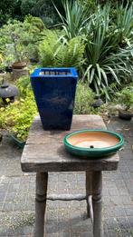 2 Bonsai potten geglazuurd, Rond, Ophalen of Verzenden, Zo goed als nieuw, Minder dan 25 cm