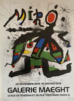 Miro tentoonstellings affiche Galerie Maeght 1979, Ophalen, Gebruikt, Onbekend, Print