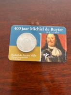 Herdenkingsmunt 400 jaar Michiel de Ruyter € 5,00, Euro's, Ophalen of Verzenden, Koningin Beatrix, Losse munt