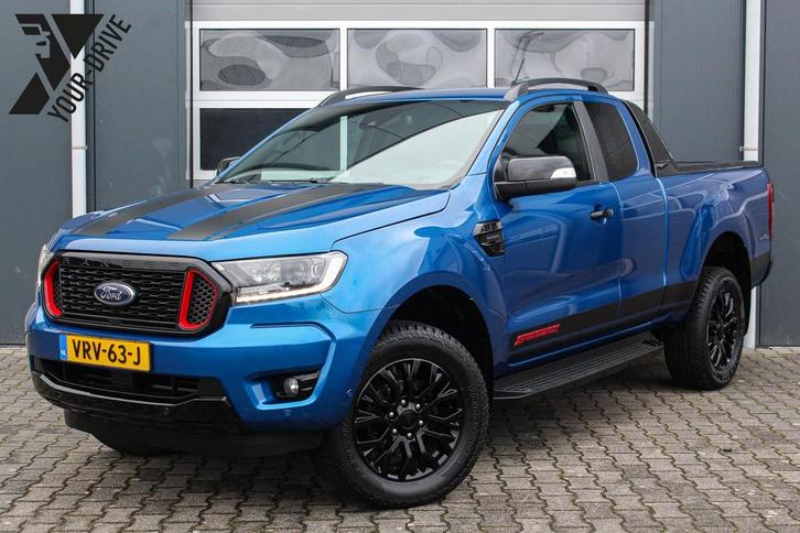 Ford Ranger 2.0 EcoBlue Stormtrak Supercab 213PK |Gekoesterd, Auto's, Ford, Bedrijf, Te koop, Ranger, 4x4, ABS, Achteruitrijcamera