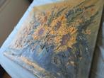 Oud Zonnenbloemen impasto schilderij, Antiek en Kunst, Kunst | Schilderijen | Abstract, Ophalen of Verzenden