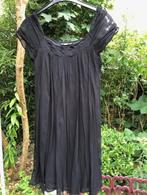 B38 didi zwarte gevoerde kerst / jurk voile stof maat l, Maat 38/40 (M), Verzenden, Zwart, Didi